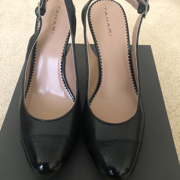 Tahari Black Slingback - Picture 3 of 6
